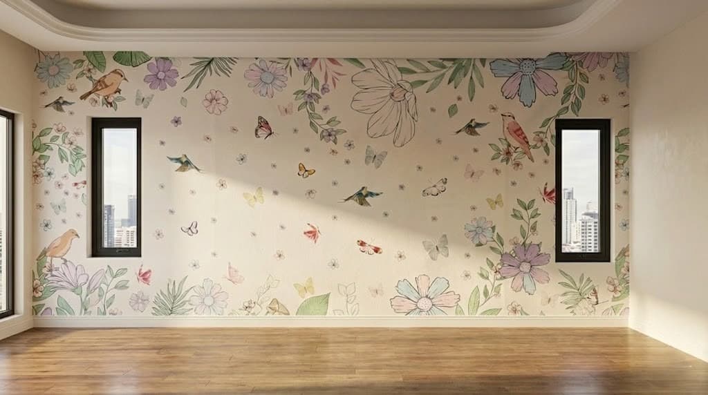 Before Elegant Floral & Birds