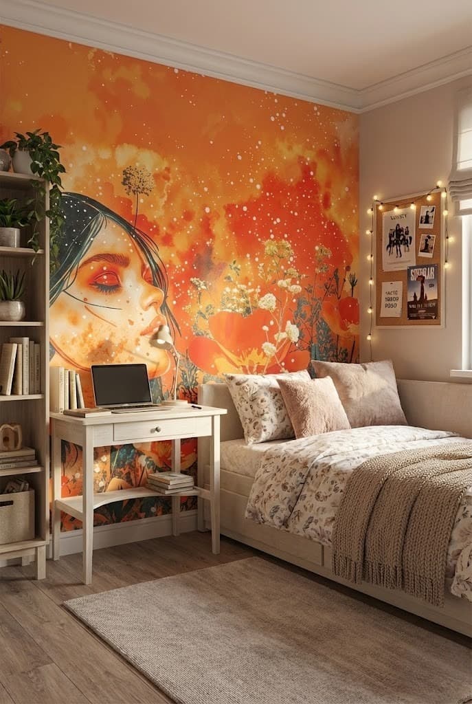 After Artistic Floral Portrait