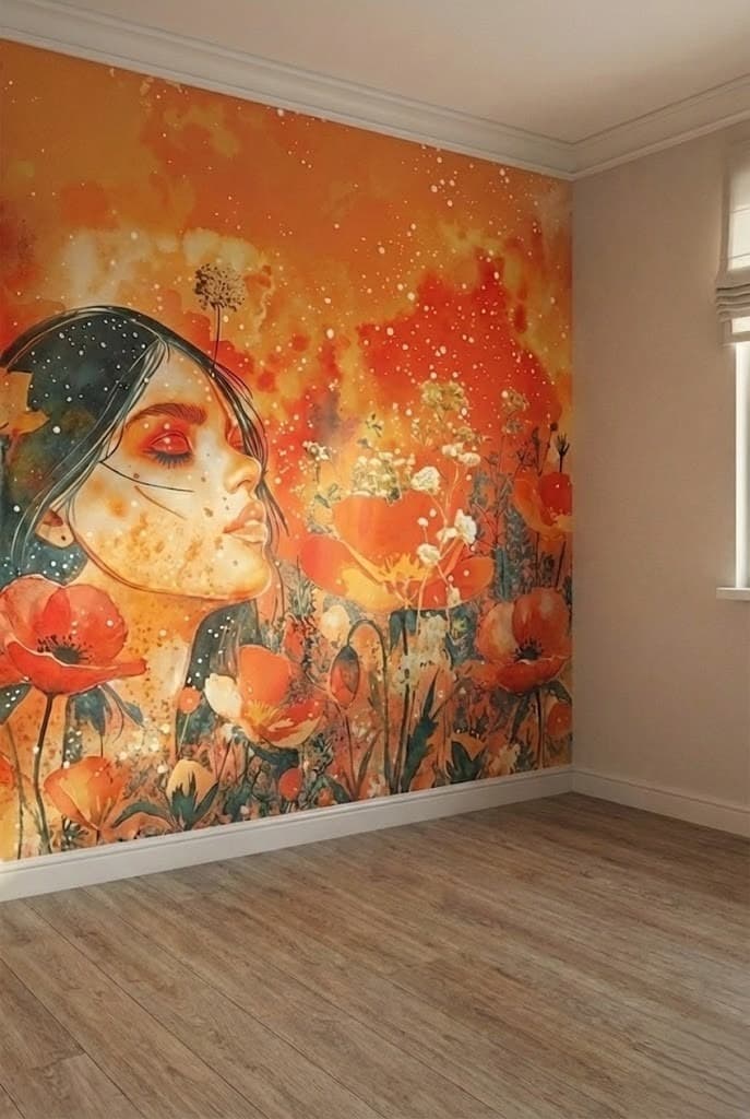 Before Artistic Floral Portrait