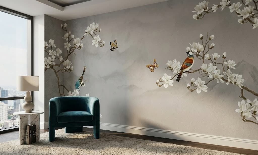 After Grey Magnolia & Birds