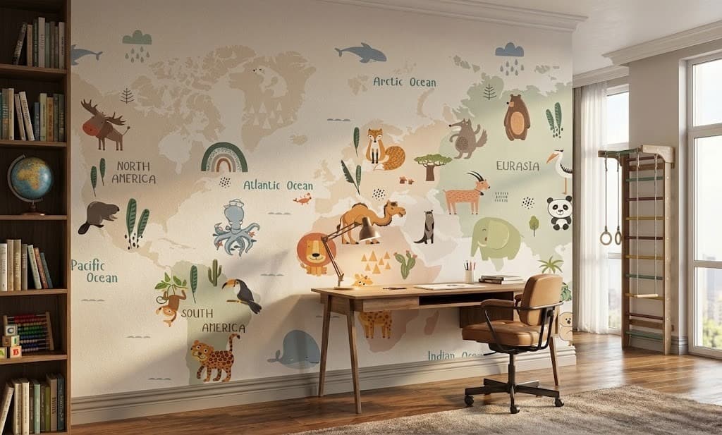 After Educational World Map